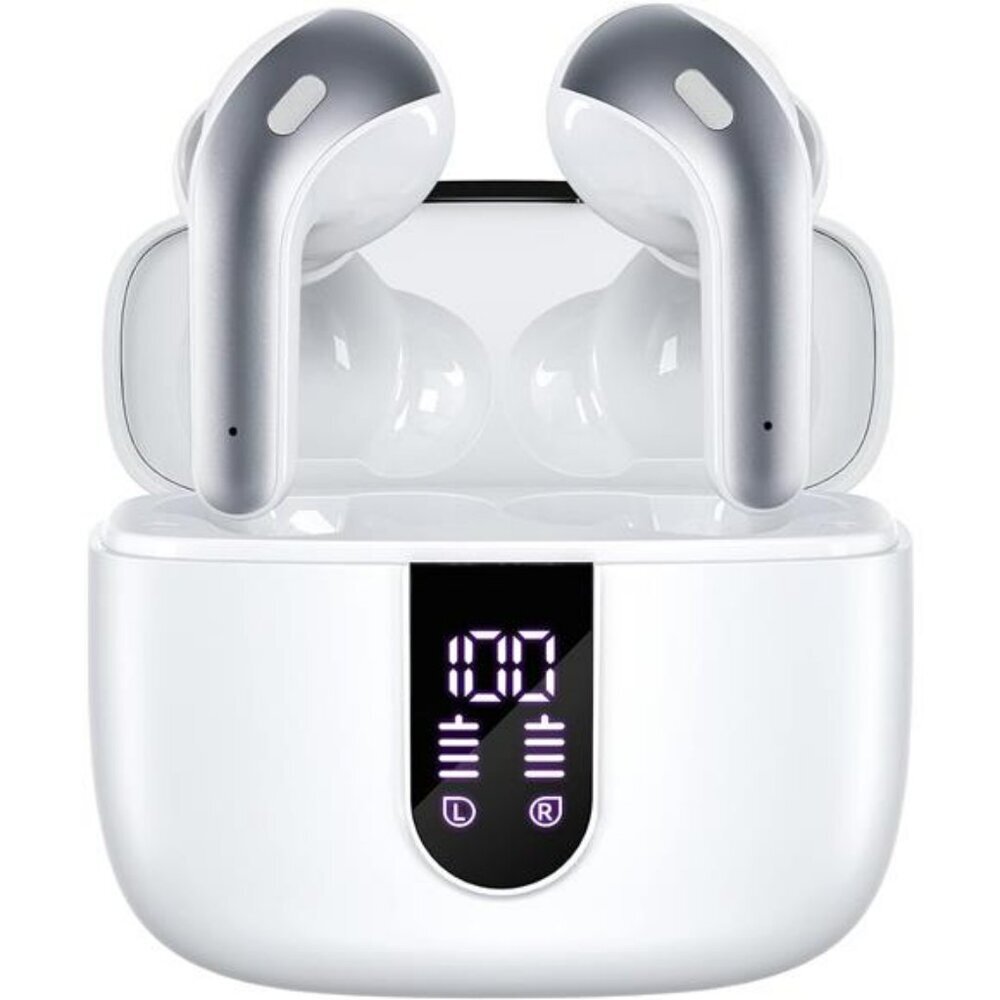 Wireless Earbuds Bluetooth Headphones 60H Playtime Waterproof Mic Charging